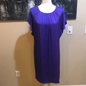 Elie Tahari Silk Blend Short Sleeve Midi Dress-Size M
